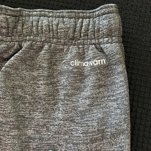 Adidas heather gray sweatpants; size S. Front pockets with zippers. - Picture 4 of 9